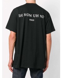 T-shirt à col rond imprimé noir Ih Nom Uh Nit