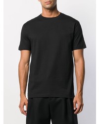 T-shirt à col rond imprimé noir Les Hommes
