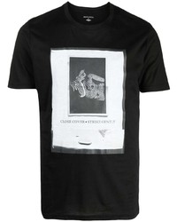 T-shirt à col rond imprimé noir Private Stock