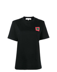 T-shirt à col rond imprimé noir Proenza Schouler