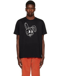 T-shirt à col rond imprimé noir Ps By Paul Smith