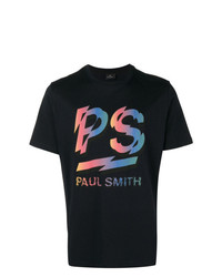 T-shirt à col rond imprimé noir Ps By Paul Smith