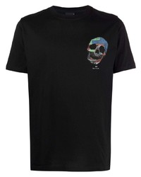 T-shirt à col rond imprimé noir PS Paul Smith