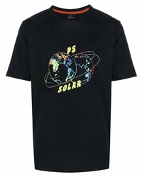 T-shirt à col rond imprimé noir PS Paul Smith