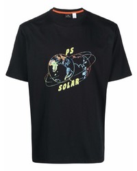 T-shirt à col rond imprimé noir PS Paul Smith