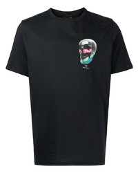 T-shirt à col rond imprimé noir PS Paul Smith