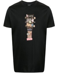 T-shirt à col rond imprimé noir PS Paul Smith