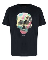 T-shirt à col rond imprimé noir PS Paul Smith