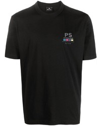 T-shirt à col rond imprimé noir PS Paul Smith