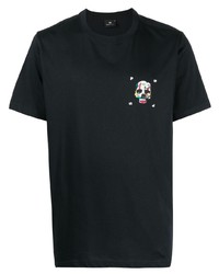 T-shirt à col rond imprimé noir PS Paul Smith