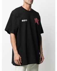 T-shirt à col rond imprimé noir Off-White