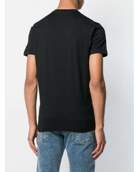 T-shirt à col rond imprimé noir DSQUARED2