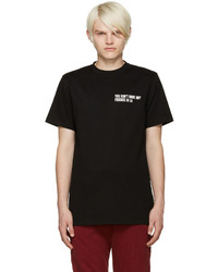 T-shirt à col rond imprimé noir Pyer Moss
