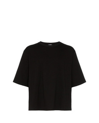 T-shirt à col rond imprimé noir Raf Simons