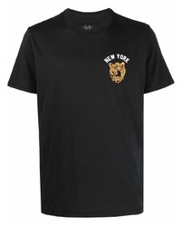 T-shirt à col rond imprimé noir rag & bone