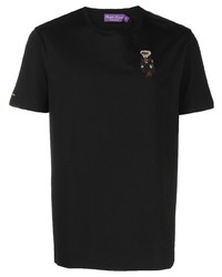 T-shirt à col rond imprimé noir Ralph Lauren Purple Label