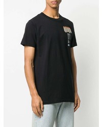 T-shirt à col rond imprimé noir Off-White