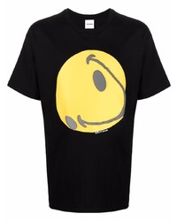 T-shirt à col rond imprimé noir Readymade