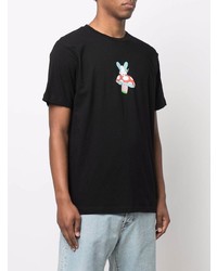 T-shirt à col rond imprimé noir RIPNDIP