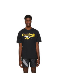 T-shirt à col rond imprimé noir Reebok Classics