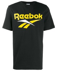 T-shirt à col rond imprimé noir Reebok