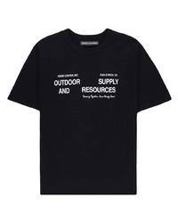 T-shirt à col rond imprimé noir Reese Cooper® 
