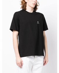 T-shirt à col rond imprimé noir Mastermind World
