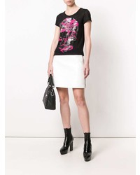 T-shirt à col rond imprimé noir Philipp Plein