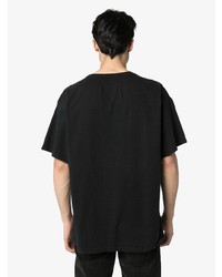 T-shirt à col rond imprimé noir Rhude