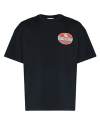 T-shirt à col rond imprimé noir Rhude