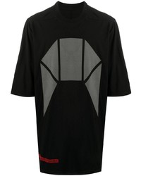 T-shirt à col rond imprimé noir Rick Owens DRKSHDW