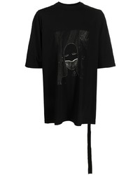 T-shirt à col rond imprimé noir Rick Owens DRKSHDW