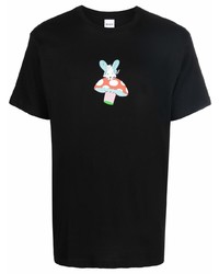 T-shirt à col rond imprimé noir RIPNDIP