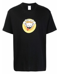 T-shirt à col rond imprimé noir RIPNDIP