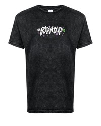 T-shirt à col rond imprimé noir RIPNDIP