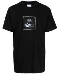 T-shirt à col rond imprimé noir RIPNDIP