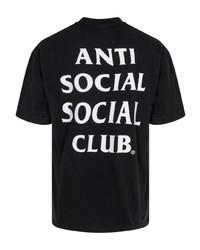 T-shirt à col rond imprimé noir Anti Social Social Club