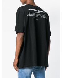 T-shirt à col rond imprimé noir Off-White