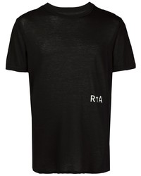 T-shirt à col rond imprimé noir RtA