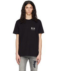 T-shirt à col rond imprimé noir RtA