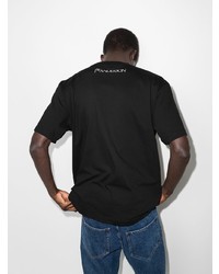 T-shirt à col rond imprimé noir JW Anderson
