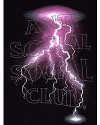 T-shirt à col rond imprimé noir Anti Social Social Club