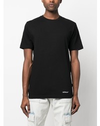 T-shirt à col rond imprimé noir Off-White