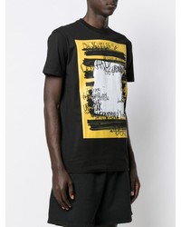 T-shirt à col rond imprimé noir DSQUARED2