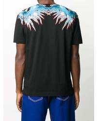 T-shirt à col rond imprimé noir Marcelo Burlon County of Milan