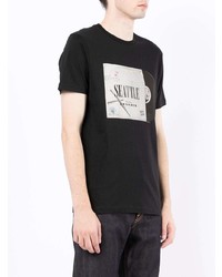 T-shirt à col rond imprimé noir PS Paul Smith