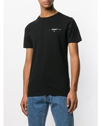 T-shirt à col rond imprimé noir Off-White