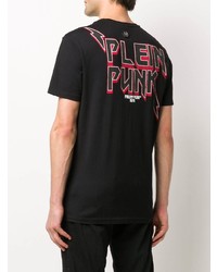 T-shirt à col rond imprimé noir Philipp Plein