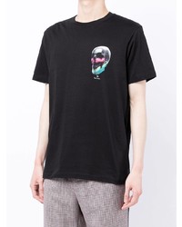 T-shirt à col rond imprimé noir PS Paul Smith