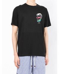 T-shirt à col rond imprimé noir PS Paul Smith